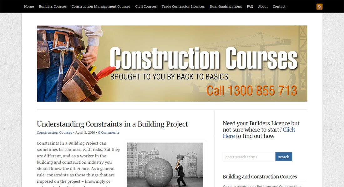 construction courses